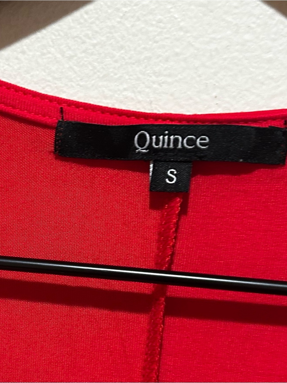 Quince Bright Red Sleeveless Knit Mini Dress - Picture 3 of 6